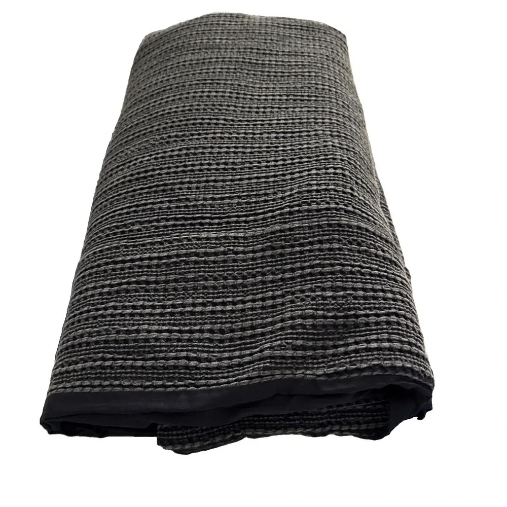 Pottery Barn Duvet Cover Cal King Navy Max Waffle Minimalist Luxury 108X92in